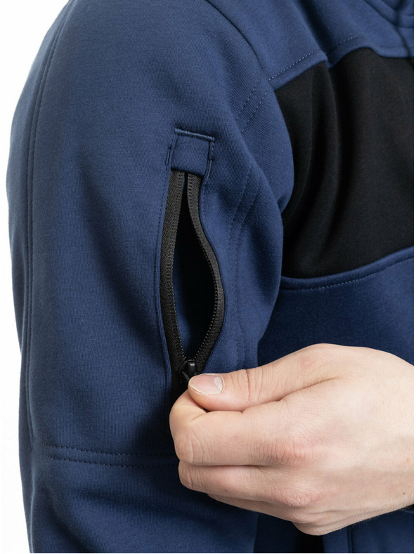 Meatfly Meatfly muška tehnička mikina Josh Dark Ocean / Black