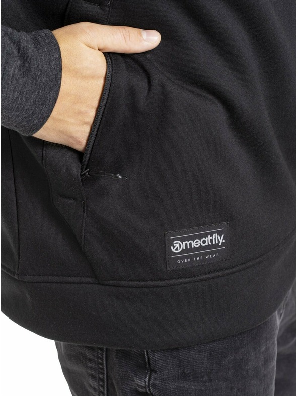 Meatfly Meatfly muška tehnička mikina Tason Black Heather/Black