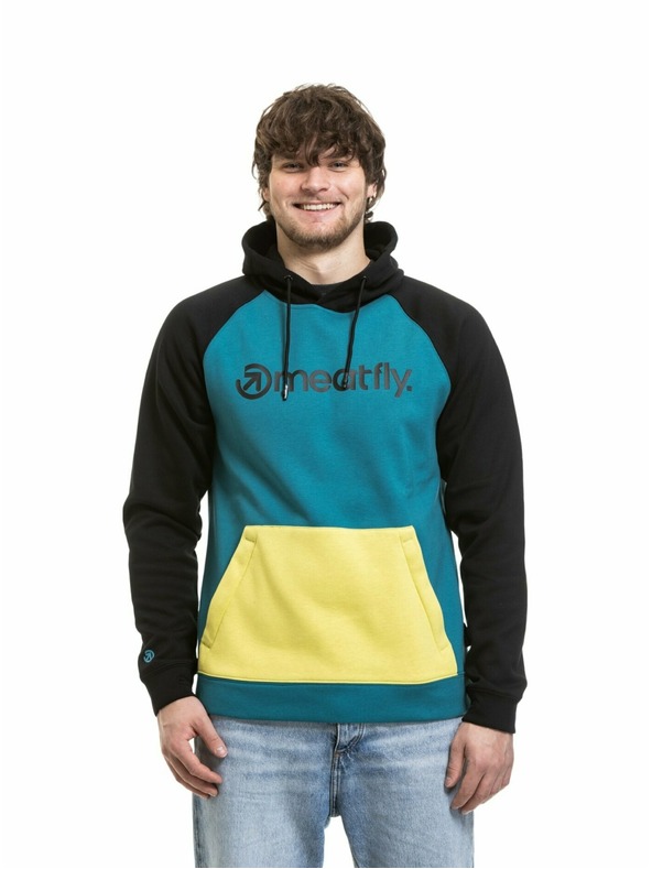 Meatfly Meatfly muška tehnička mikina Gravel Hb Blue / Lime