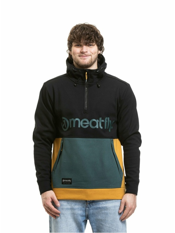 Meatfly Meatfly muška tehnička mikina Tason Black / Chai Tea