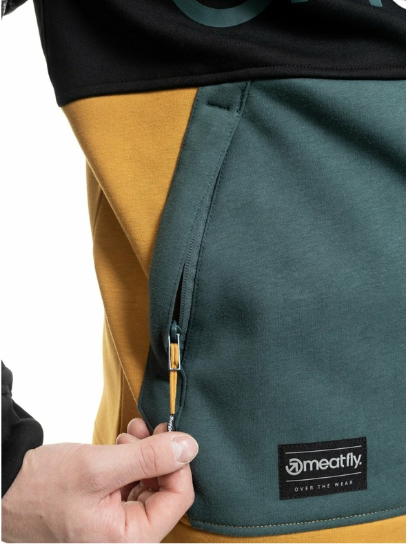 Meatfly Meatfly muška tehnička mikina Tason Black / Chai Tea