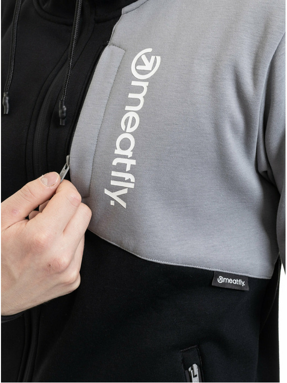 Meatfly Meatfly muška tehnička mikina Lightyear Grey / Black