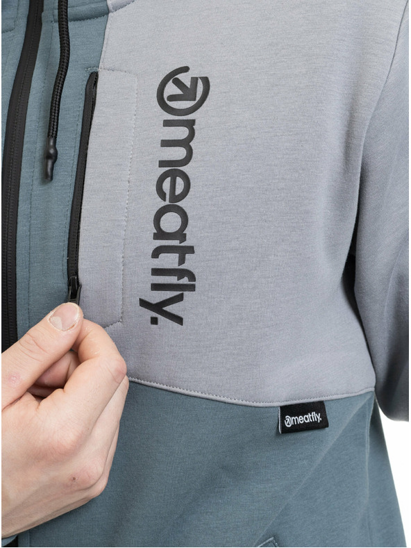 Meatfly Meatfly muška tehnička mikina Lightyear Blue Sea / Silver