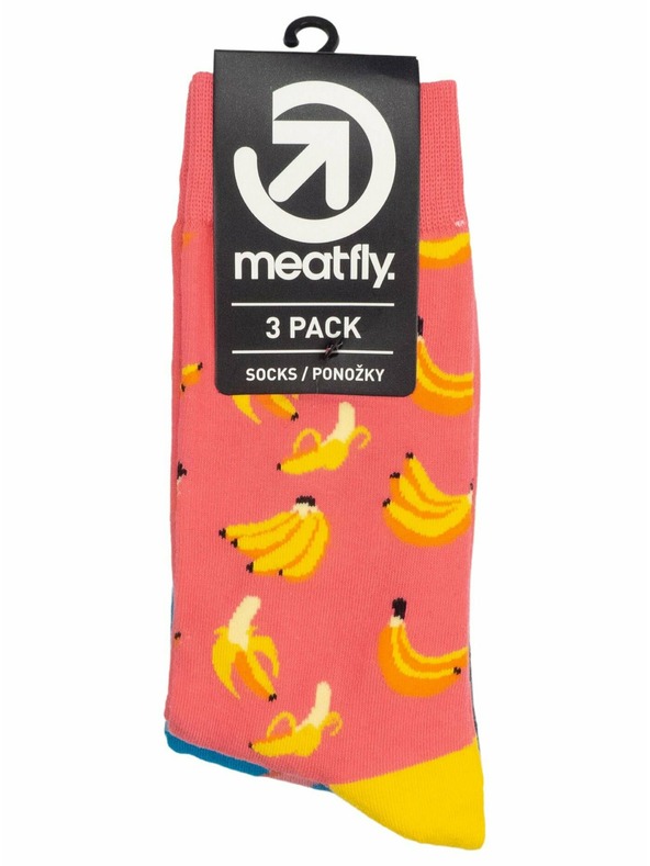 Meatfly Meatfly čarape Lexy Triple Pack Bananas
