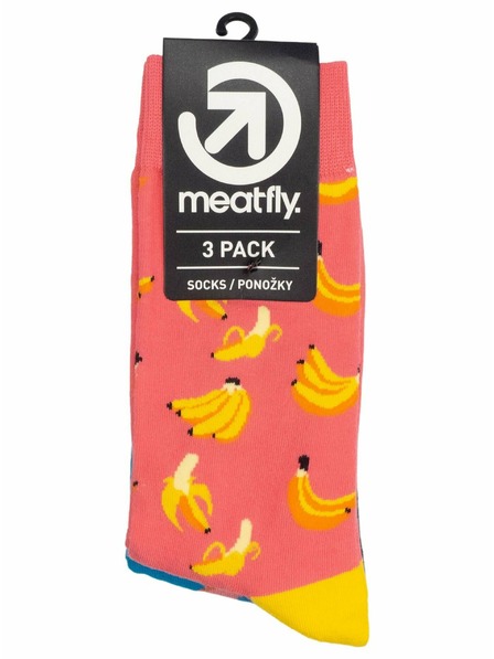 Meatfly Meatfly čarape Lexy Triple Pack Bananas