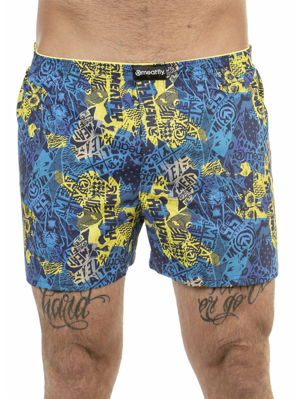 Meatfly Meatfly muške gaće Agostino Double Pack B - Mosh