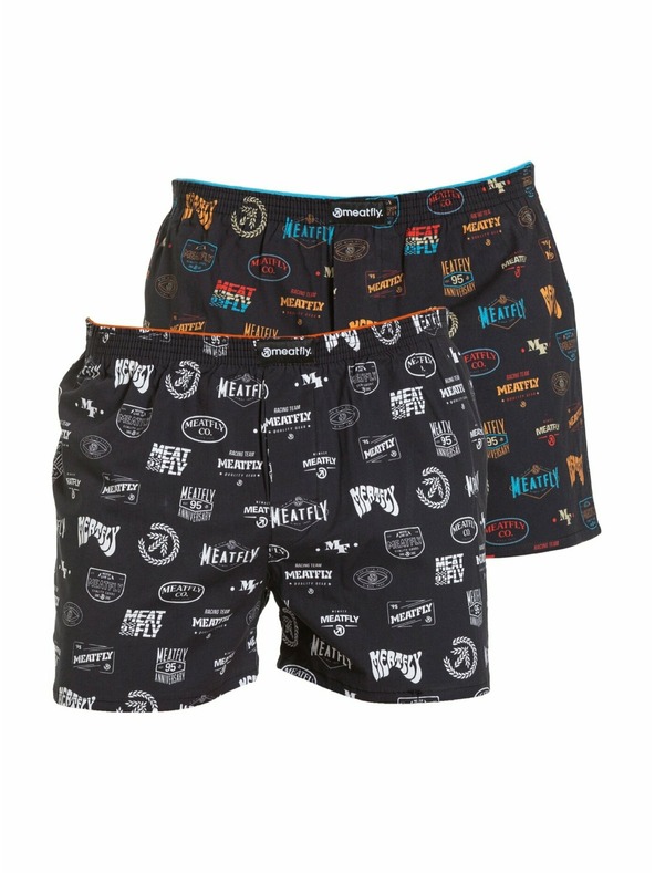 Meatfly Meatfly muške gaće Agostino Double Pack H - Badges