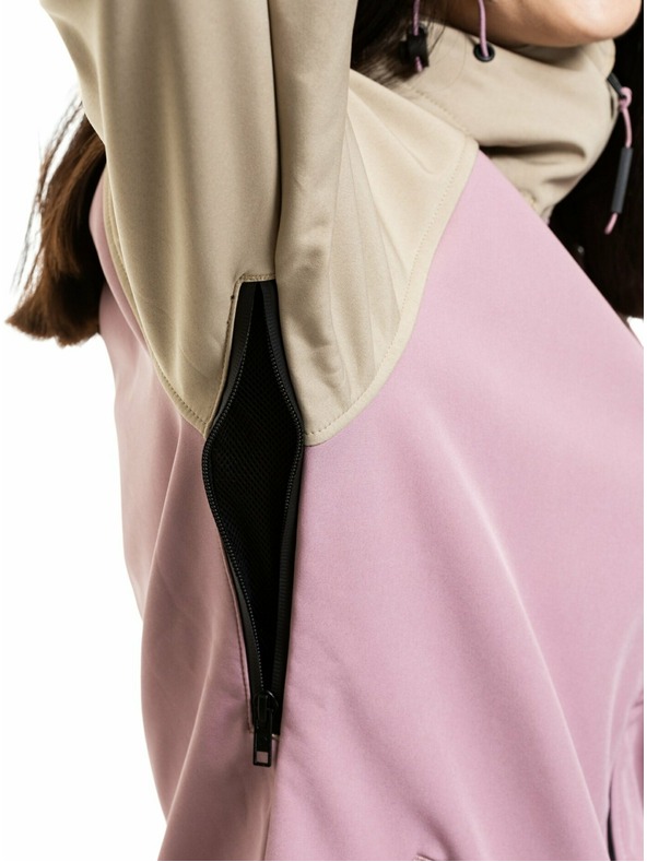 Meatfly Meatfly ženska softshell jakna Zaja Safari / Rose