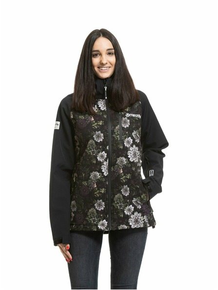 Meatfly Meatfly ženska softshell jakna Zaja Black / Straws