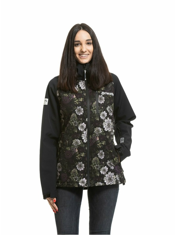 Meatfly Meatfly ženska softshell jakna Zaja Black / Straws