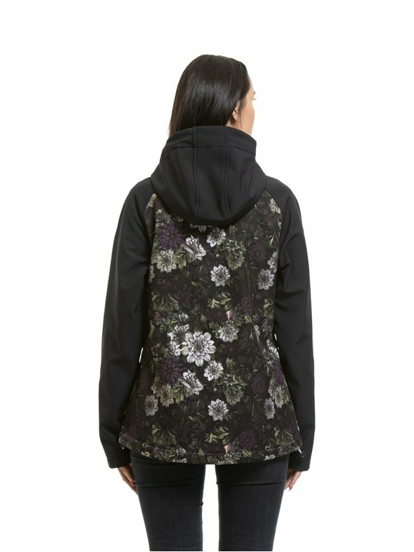 Meatfly Meatfly ženska softshell jakna Zaja Black / Straws