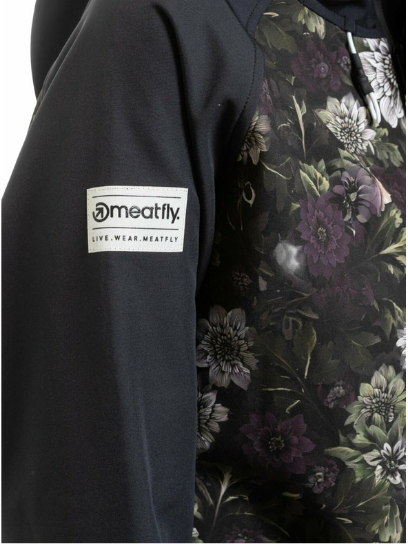 Meatfly Meatfly ženska softshell jakna Zaja Black / Straws