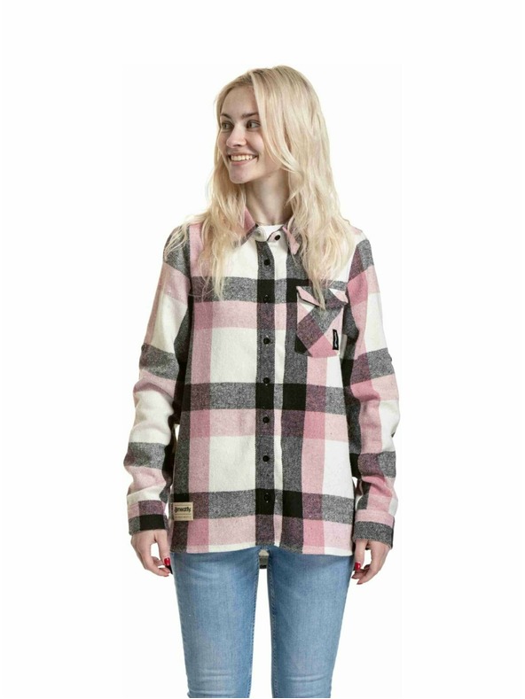 Meatfly Meatfly ženska košulja Dora Premium Pink / Brown