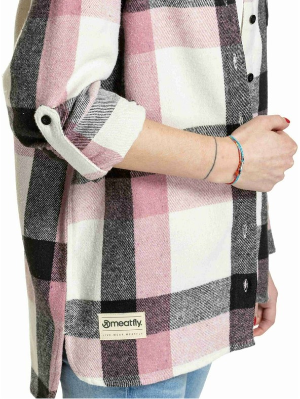 Meatfly Meatfly ženska košulja Dora Premium Pink / Brown