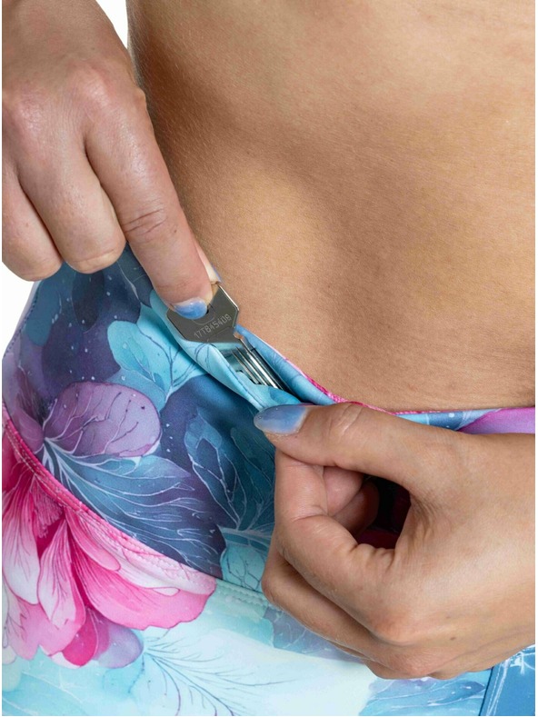 Meatfly Meatfly ženske termo tajice Jenna Pink Flowers