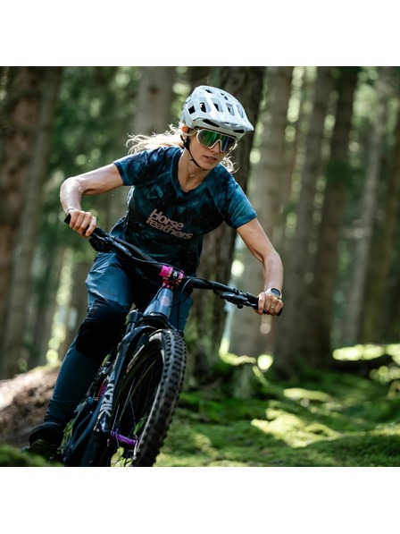 Horsefeathers Ženski biciklistički dres Deco - petrol camo