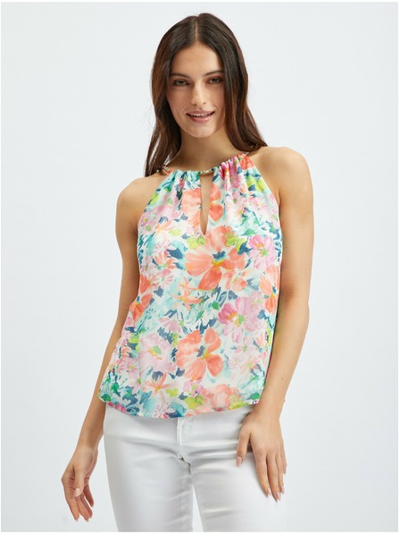 Orsay Crveno-krem ženska bluza cvjetnog uzorka ORSAY