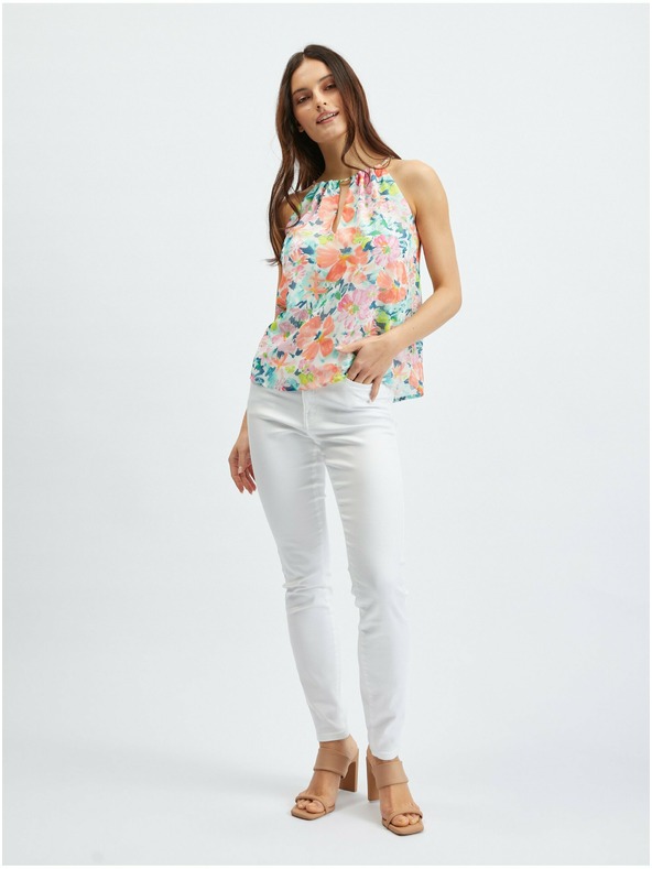 Orsay Crveno-krem ženska bluza cvjetnog uzorka ORSAY