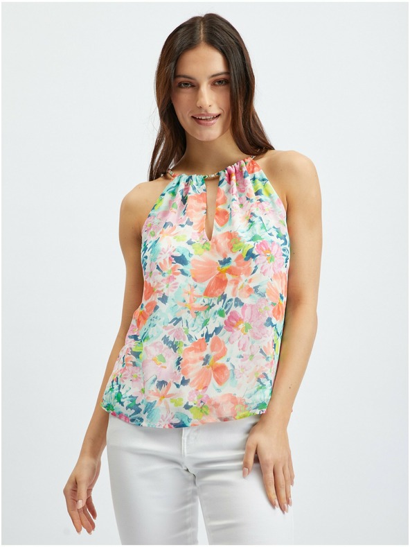 Orsay Crveno-krem ženska bluza cvjetnog uzorka ORSAY