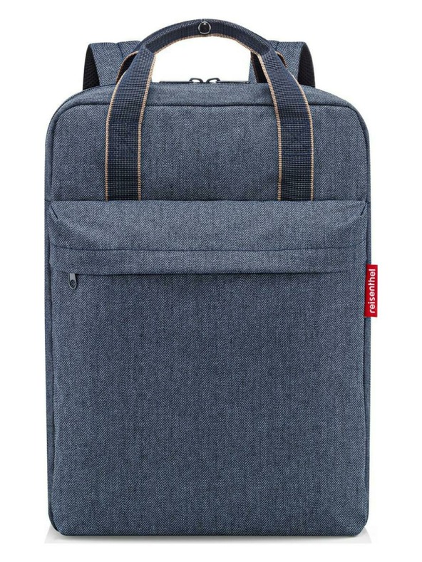 Reisenthel Tamnoplavi muški ruksak Reisenthel Allday Backpack M Herringbone Dark Blue