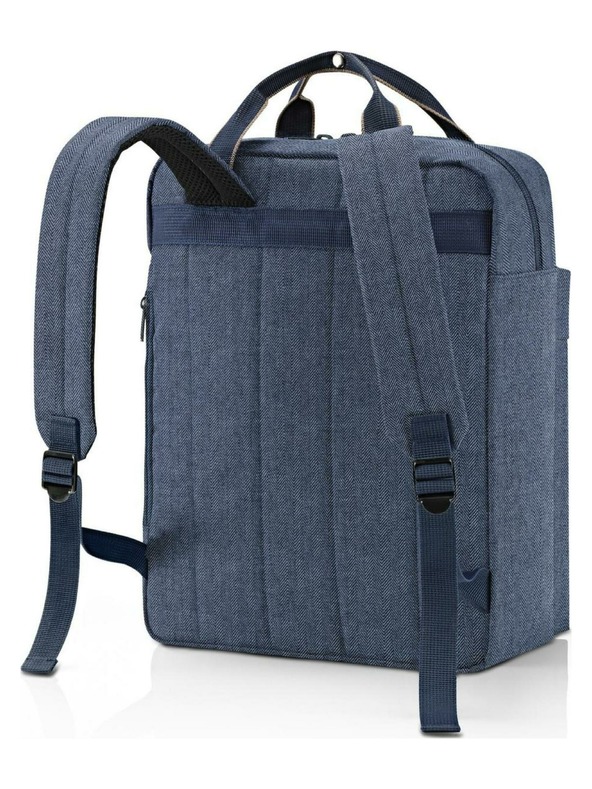 Reisenthel Tamnoplavi muški ruksak Reisenthel Allday Backpack M Herringbone Dark Blue