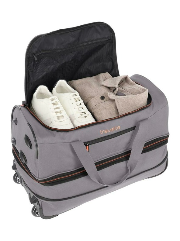 Travelite Travelite Basics Wheeled duffle S - sivo-zelena