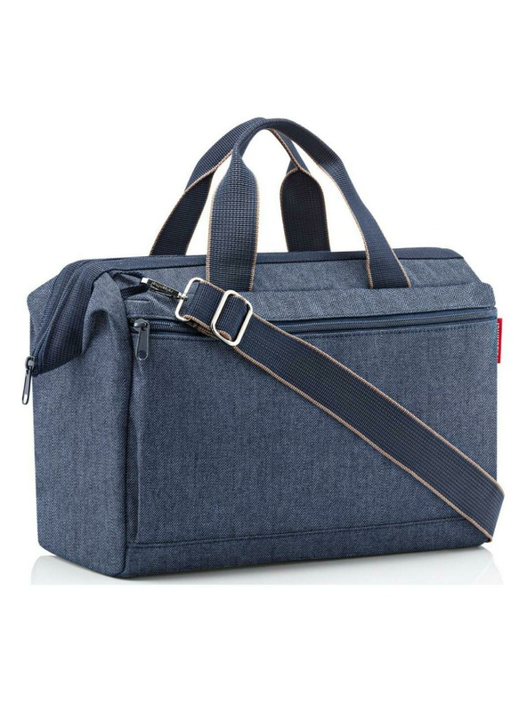 Reisenthel Tamnoplava putna torba Reisenthel Allrounder S Pocket Herringbone Dark Blue