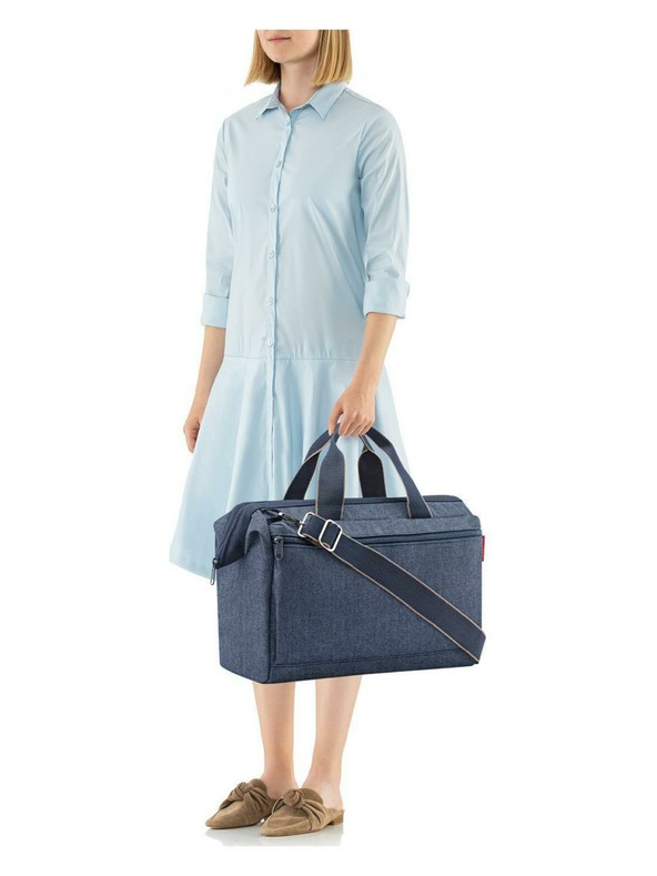 Reisenthel Tamnoplava putna torba Reisenthel Allrounder S Pocket Herringbone Dark Blue