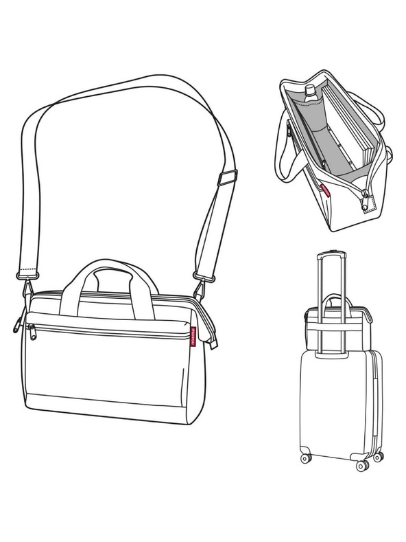 Reisenthel Tamnoplava putna torba Reisenthel Allrounder S Pocket Herringbone Dark Blue