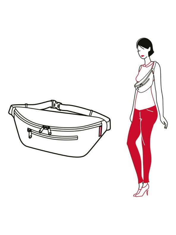 Reisenthel Reisenthel Beltbag M Mixed Dots ženska crveno-crna torba oko struka na točkice