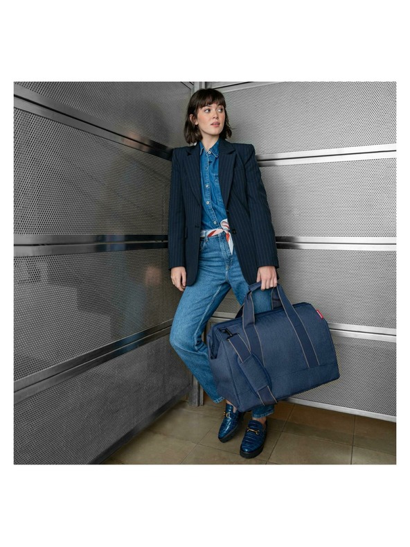 Reisenthel Tamno plava putna torba Reisenthel Allrounder L Herringbone Dark Blue