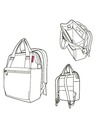 Reisenthel Crni ruksak i torba 2u1 Reisenthel Allrounder R Black