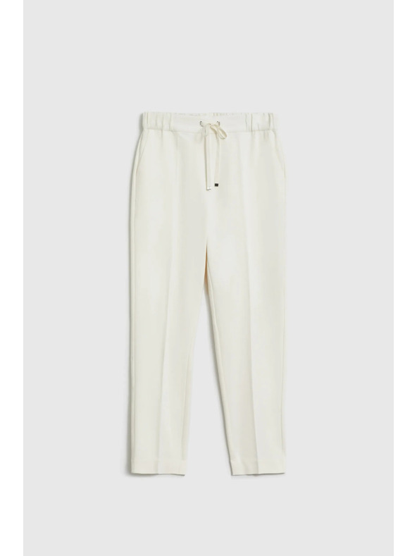 Moodo Hlače sa pregibima bijele Moodo