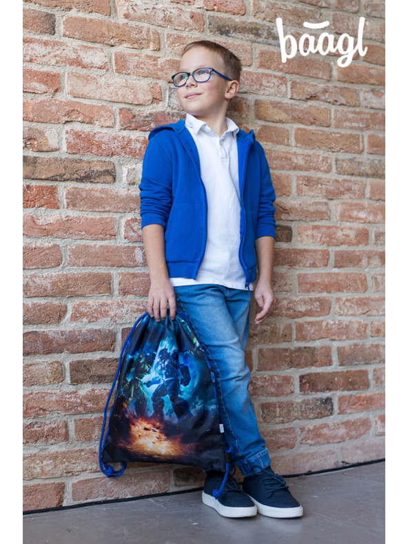 BAAGL  BAAGL SET 5 Ergo Roboti: aktovka, penal, sáček, zástěra, peněženka