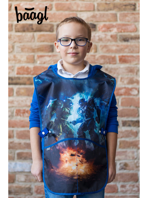 BAAGL  BAAGL SET 5 Ergo Roboti: aktovka, penal, sáček, zástěra, peněženka