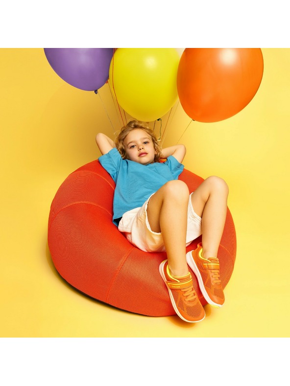 Geox Narančaste dječje barefoot tenisice Geox Foot-run