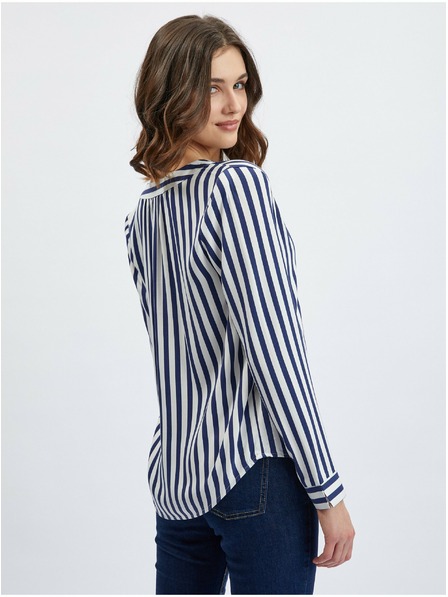 Orsay Tamnoplava ženska prugasta bluza ORSAY