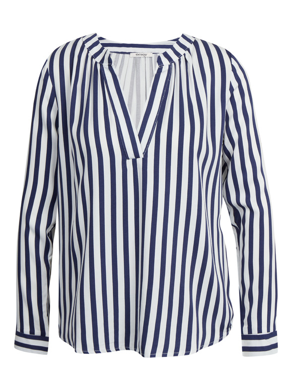 Orsay Tamnoplava ženska prugasta bluza ORSAY