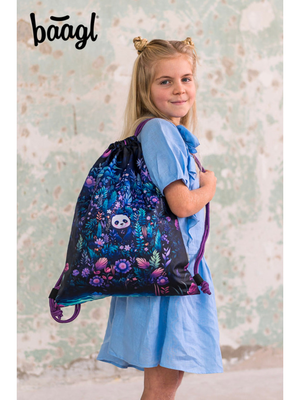 BAAGL  BAAGL SET 5 Ergo Jungle Panda: aktovka, penal, sáček, zástěra, peněženka