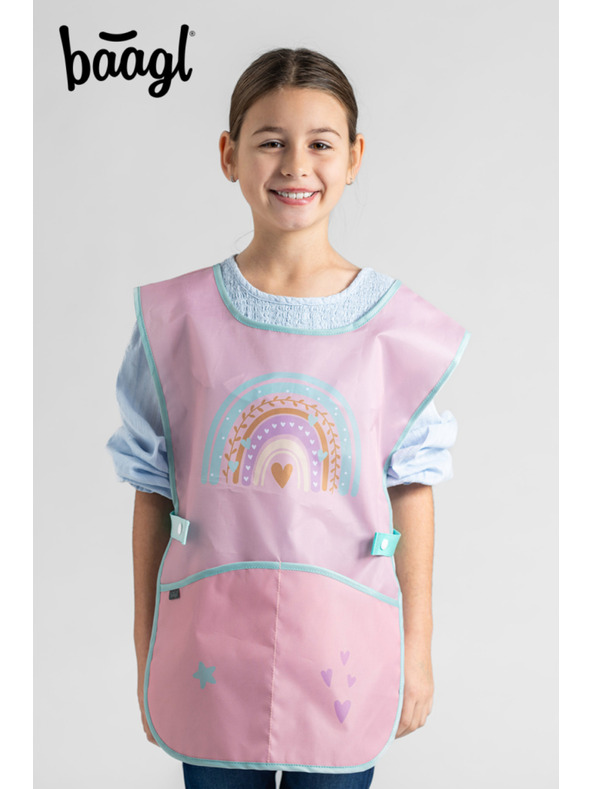 BAAGL  BAAGL SET 5 Zippy Duha ružičasta: aktovka, penal, sáček, zástěra, peněženka