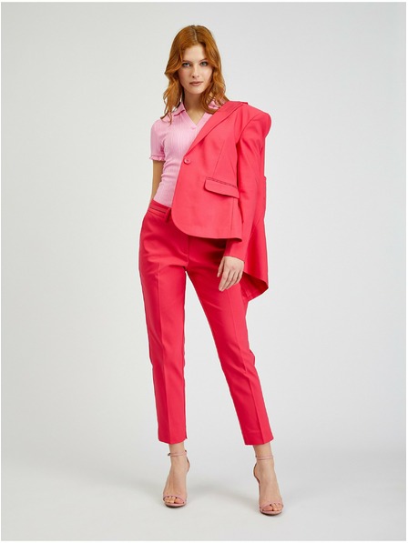 Orsay Tamnoružičaste ženske chino hlače s remenom ORSAY