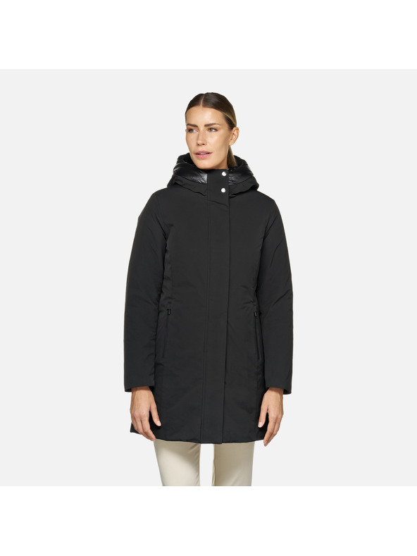 Geox Crna ženska parka Geox Spherica