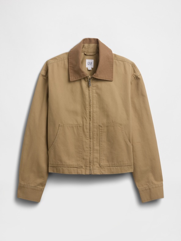 GAP Platnena crop jakna GAP
