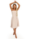 numoco VIVIENNE Korzetnе protezne midi haljine s pojasom - svijetlo bež