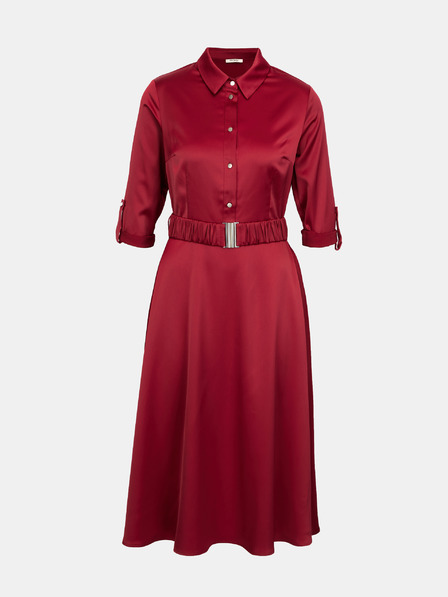 Orsay Bordo ženska haljina-košulja ORSAY