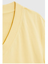 Moodo Pamučna bluza s V izrezom "V" žuta Moodo