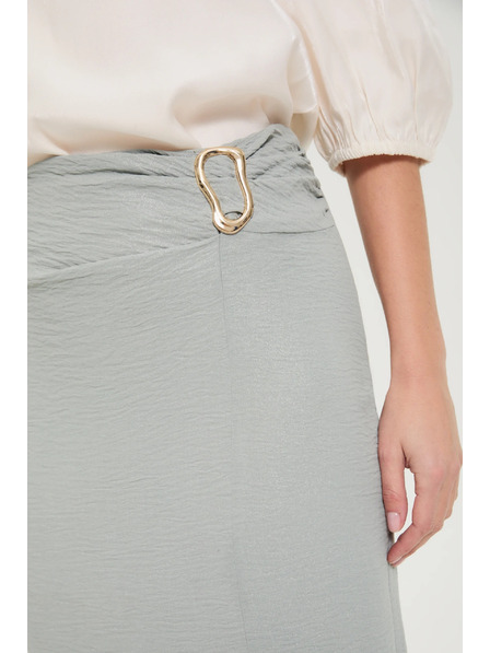 Moodo Suknja s prorezom maslinaste boje Moodo