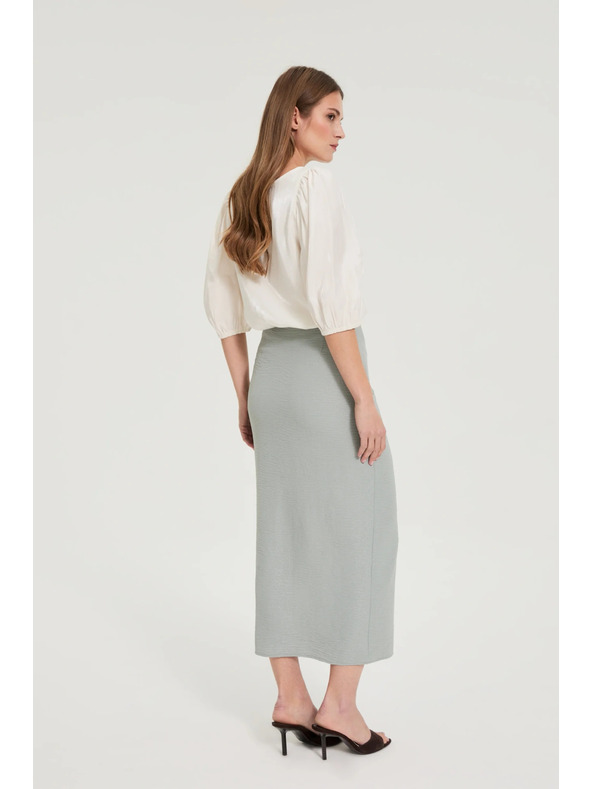 Moodo Suknja s prorezom maslinaste boje Moodo