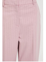 Moodo Hlače u tankim prugama ružičaste Moodo