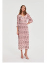 Moodo Plisirana haljina ružičasta Moodo